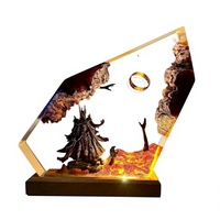 Lampe en résine transfrontalière, cadeau, Seigneur des Anneaux, Sauron, veilleuse pour chambre à coucher, modèle chinois LY317, livraison directe disponible