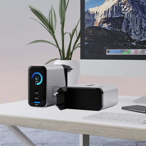 <span class=keywords><strong>Cargador</strong></span> adaptador de 67W con pantalla TFT, Tecnología Compacta rápida de 3 puertos, GaN para iPhone, Samsung, <span class=keywords><strong>MacBook</strong></span> Air/<span class=keywords><strong>Pro</strong></span>, <span class=keywords><strong>cargador</strong></span> de 67W - Product Image 2