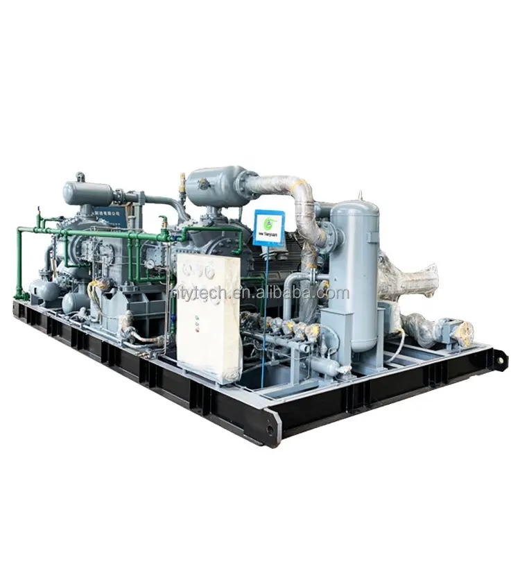 Sistema di controllo PLC Siemens completamente automatizzato montato su Skid compressore a Gas naturale CNG per stazione madre CNG