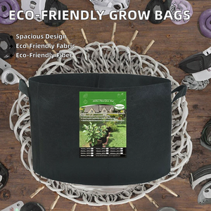 Sacs <span class=keywords><strong>de</strong></span> culture en tissu non tissé biodégradable Swift Garden Supply, 15 gallons, pots à fleurs - Product Image 2