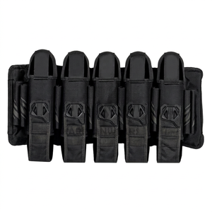 Paintball 4 Pod <b>Harness</b> with Hook & Loop Strap Pack Durable Black <b>Pink</b> Design Secure Pod Storage Quick Access Competitive - Product Image 1