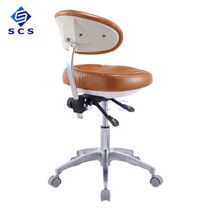 Fauteuil <span class=keywords><strong>dentaire</strong></span> en cuir microfibre au meilleur prix avec source d'alimentation manuelle de couleur personnalisable tabouret de médecin de clinique dossier confortable - Product Image 3