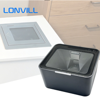 Módulo Escáner de Código de Barras Integrado LONVILL con Botón de Encendido, Indicador LED Azul/Verde, Volumen Ajustable y Decodificación 1D/2D
