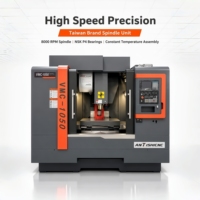 Fraiseuse verticale CNC robuste avec alimentation de coupe de 10 m/min, machine VMC pour un retrait rapide des matériaux