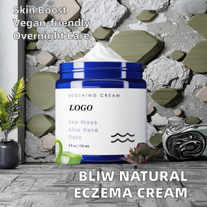 Crème hydratante pour le <span class=keywords><strong>visage</strong></span> et le corps à absorption rapide de marque privée crème naturelle à la mousse de mer à l'<span class=keywords><strong>aloe</strong></span> <span class=keywords><strong>vera</strong></span> et à l'avoine pour peaux sèches et eczéma - Product Image 5