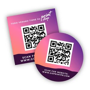 Autocollant découpé en vinyle PVC résistant aux UV et à l'eau, impression d'étiquettes de logo, autocollants découpés avec code QR pour la promotion - Product Image 6