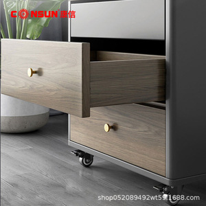 Consun <b>Drawer</b> <b>Slides</b> 1.8mm Cold-Rolled Steel 22-10 Inch Soft Closing Furniture Silent Track - Product Image 5