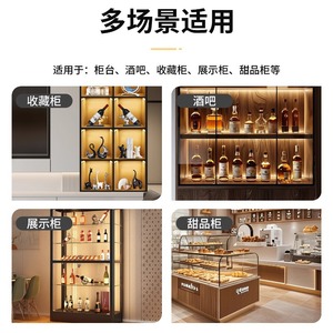 กุญแจล็อคตู้กระจก กุญแจรหัส โลหะผสมสังกะสี เหล็ก ตู้โชว์ ตู้ไวน์ กุญแจล็อคประตู ป้องกันการโจรกรรม กุญแจแบบสลัก - Product Image 3