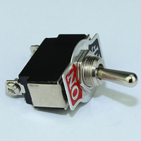 Interrupteurs à bascule robustes, interrupteur à bascule en métal fiable, 2 broches SPST 15A/250V, interrupteurs à bascule ON-OFF à verrouillage par soudure, noirs, pour voiture et bateau