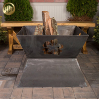 Fournitures de jardin Soudage Carré en métal Chauffage à bois Barbecue Fire Pit