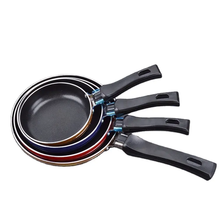 Hot Verkopende Groothandel Aluminium Mini Kleine Anti-Stick Pannen Non-Stick Coating Platte Koekenpannen Pan