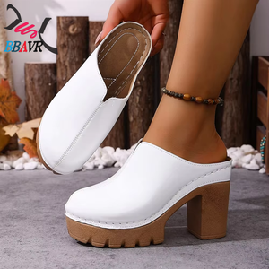 Sandalias Casuales de Plataforma con Tacón Grueso para Mujer, Talla Grande |   Sandalias de Tacón para Exteriores Antideslizantes y Resistentes al Desgaste - Product Image 1