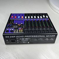 Console de mixage audio professionnelle LAIKESI TX802FX, 8 canaux, numérique, USB, entrée MP3, ordinateur, alimentation fantôme 48V, effet de réverbération 99DSP