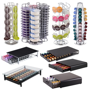 Porte-<span class=keywords><strong>capsules</strong></span> 20 <span class=keywords><strong>capsules</strong></span> de café <span class=keywords><strong>nespresso</strong></span>, en fil, 2 piliers - Product Image 4