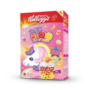 Céréales pour enfants en gros, importées, multicolores, en forme de cercle, aux fruits, à l'avoine, à la licorne, boisson nutritive pour le petit-déjeuner - Product Image 1