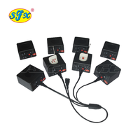 Dispositif de tir télécommandé sans fil à flamme froide à 8 signaux pour systèmes de fontaine de scène à effet spécial intérieur avec lumières de Fresnel