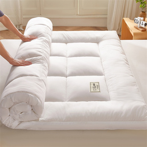 Quilted Thick Mattress <strong>Topper</strong> With Anti-slip Elastic Bands Soft Hotel Bed Mattress Pad Breathable Bed Protector Mat - Product Image 2