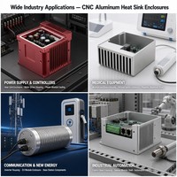 LAIDNUO - Funda de Aluminio para Disipador de Calor, Fabricada con CNC, con Ranuras de Refrigeración, Cilindro de Precisión para Sensor Láser OEM