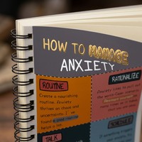 Cuaderno Espiral para Gestión de la Ansiedad, Diario de Gratitud, Planificador de Bienestar Mental, Libro de Registro, Regalo