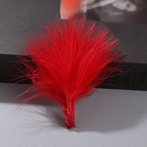 Plumes naturelles en gros, plumes de marabout de dinde pour la fabrication de bijoux, boucles d'oreilles, colliers et pinces à cheveux - Product Image 5