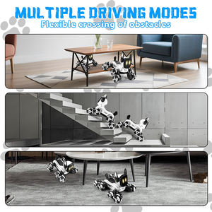 表情ライト付き ロボットドッグ スマートおもちゃ、音声制御・タッチセンサー搭載、おしゃべりするインタラクティブなロボットペット - Product Image 2