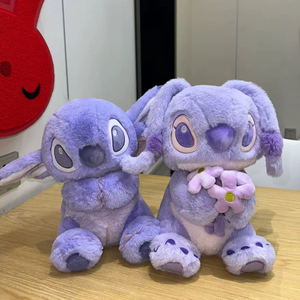 Nuevo Peluche de Stitch, Muñeco de Stitch con Flores, Peluche de Ángel, Serie <span class=keywords><strong>Lilo</strong></span> & Stitch, Venta al por Mayor - Product Image 1