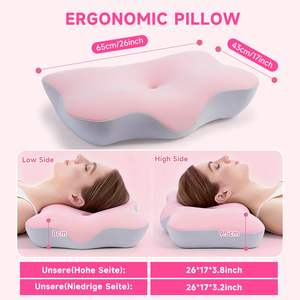<span class=keywords><strong>Oreiller</strong></span> ergonomique <span class=keywords><strong>pour</strong></span> le cou, respirant, en mousse à mémoire de forme, anti-ronflement, <span class=keywords><strong>pour</strong></span> l'<span class=keywords><strong>apnée</strong></span> <span class=keywords><strong>du</strong></span> <span class=keywords><strong>sommeil</strong></span>, correction <span class=keywords><strong>du</strong></span> cou, <span class=keywords><strong>sommeil</strong></span> profond - Product Image 6