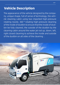 Limpiadora de Carreteras de Alta Presión Diésel Compacta 4x2 <span class=keywords><strong>con</strong></span> Carga Trasera y Limpiador de Contenedores de Acero Inoxidable para Hoteles e Industria - Product Image 2