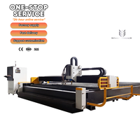 Laser plasma oxygène 3-en-1 CNC à portique pour métal, haute vitesse, haute précision, excellente qualité, 3000W/6000W/12000W, refroidissement par eau efficace