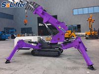 Grue araignée mobile avec bras télescopique pour l'érection d'acier, l'installation mécanique et le montage