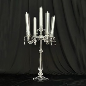Wedding restaurant <b>table</b> decorations 9-arm acrylic candelabra multi-head candelabra wedding <b>table</b> centerpiece <b>party</b> and home dec - Product Image 5