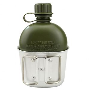 Muestra gratuita, logotipo personalizado, utensilios para beber de alta calidad, botella tipo cantimplora con taza para deportes al aire libre, logotipo personalizado. - Product Image 2