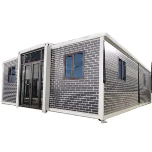 HEBEI 20ft 40ft su misura di lusso modulare piccola casa prefabbricata mobile da vivere casa prefabbricabile espandibile con bagno outdo