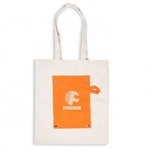 Sac fourre-tout pliable en toile de coton à prix promotionnel d'usine - Product Image 2