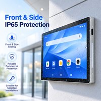 10.1 15.6 21.5 23.8 Inci Layar Digital Pintu Lift Berperingkat IP65 1920x1080 FHD Layar Sentuh 10 Titik Android 11 12 14 Pemasangan di Dinding