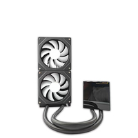 Refroidisseur liquide pour processeur ARGB à triple ventilateur de 240 mm avec roulement fluide, capacité de liquide de 185 g, système de refroidissement par eau PWM silencieux pour PC de jeu