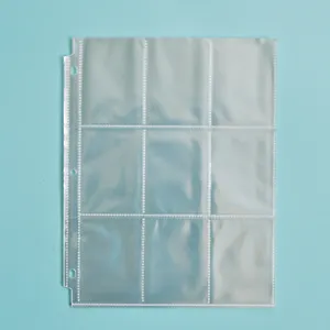 Heavyduty 9 Pocket Card Storage Clear Sheet Protectors Card Organizer Each Punched Sleeves Fits In Standard 3 Ring Binder