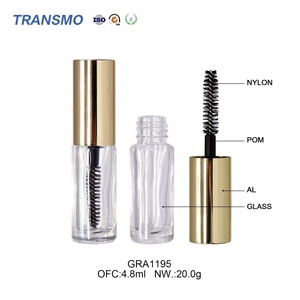 Emballage de tube de mascara en verre écologique, tube en verre pour mascara, eye-liner, mini flacon de mascara en verre de 4,8 ml - Product Image 2