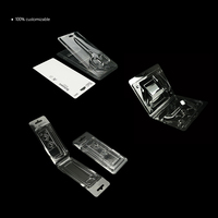 Transparent Pliant Carte Blister Emballage Matériel Accessoires Demi Pliant Ciseaux Pvc Blister Emballage Boîte