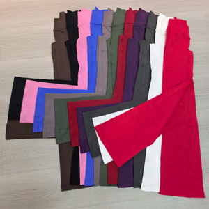5482 <span class=keywords><strong>Leggings</strong></span> de yoga évasés pour femme, doux, taille haute, effet ventre plat, coupe <span class=keywords><strong>bootcut</strong></span>, sans couture, pour l'entraînement - Product Image 2