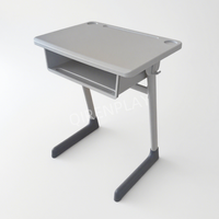 Mobilier scolaire Chaises d'école à hauteur réglable Pupitres Bureau et chaise d'étudiant Table pour enfants Ensemble de bureau d'étude à domicile