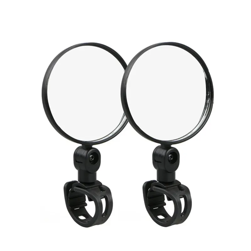 Mini Bicycle Rear View Mirrors Adjustable Wide-Angle Round Oval Riding Safety Handlebar Mirror for MTB Road Bike Accessories
