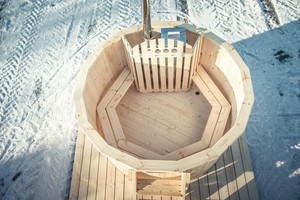 Bain à remous spa pour 1 à 2 personnes, plateau pour bain à remous, meilleur bain à remous et sauna Redetube - Product Image 3