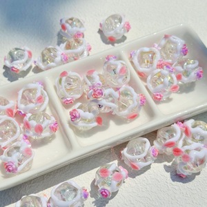 Perles acryliques peintes à la main multicolores 16 mm rondes DIY Chaîne de téléphone portable Accessoires de bijoux - Product Image 6