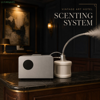 LUXAROMES K04 8000m³ CE Diffuseur de parfum HVAC à nébulisation, atomisation à froid biphasée, contrôle par application, capacité 1500ml, pour bureaux, centres commerciaux, hôtels