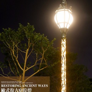 Farola Solar LED de Aleación de Aluminio 24V con Célula Solar Monocristalina, Lámpara de Poste Alto para Iluminación de Parques, Plazas, Jardines y Carreteras - Product Image 2