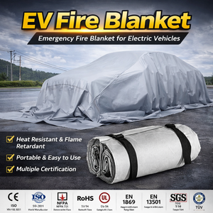 Manta Ignífuga de Fibra de Vidrio Huarui de 6*8M para Autos, SUV y Vehículos Eléctricos - Product Image 1