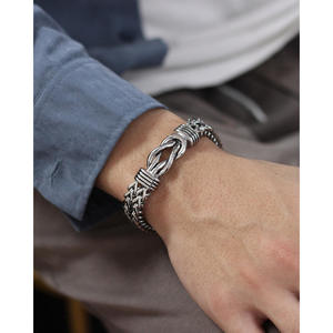 Hotsale Stainless Steel Chain love Knot Magnetic <b>Bangle</b> Bracelet Jewelry Stainless Steel for <b>Men</b> - Product Image 6
