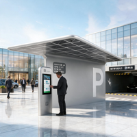 Abri de bus et de vélos intégré pour le transport public, avec stationnement de vélos, auvent de transit, recharge de véhicules électriques, personnalisable OEM, vente en gros, extérieur