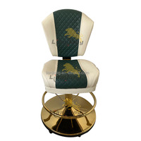 Chaises de disco de Poker de jeu, chaises à fente en cuir véritable, de luxe